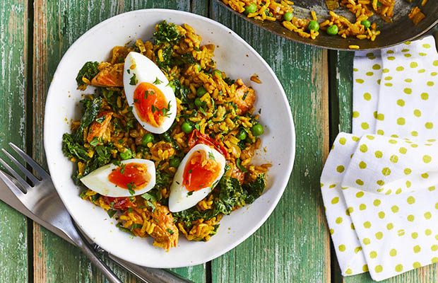 Trout kedgeree