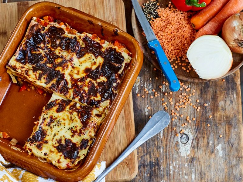 Vegetable lasagne