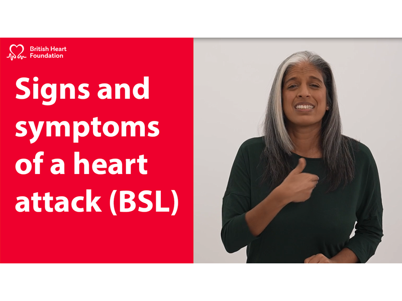Signs and symptoms of a heart attack BSL thumbnail
