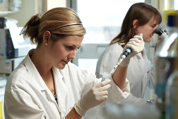 Researcher in a lab