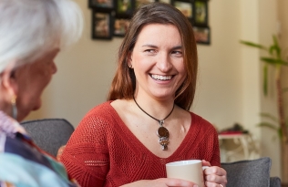 woman drinking tea