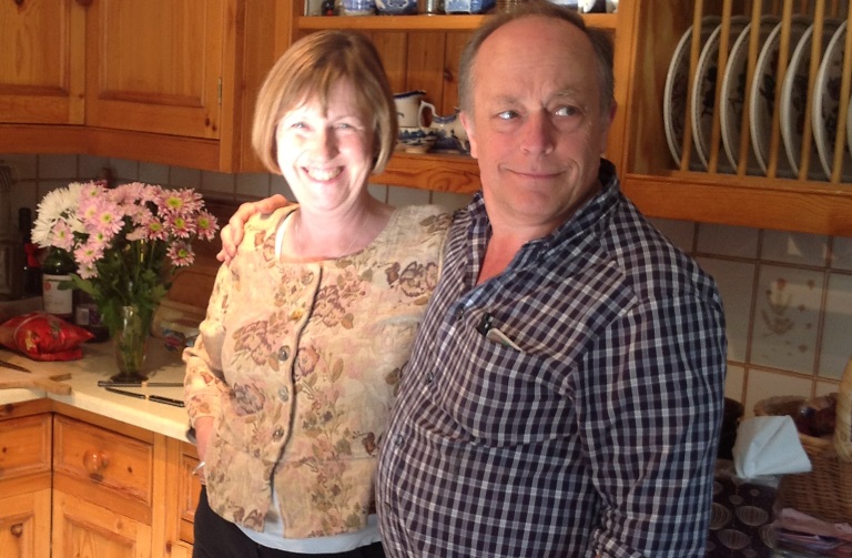 David Burnet, a heart failure patient from Cambridge, with his late wife, Ann.