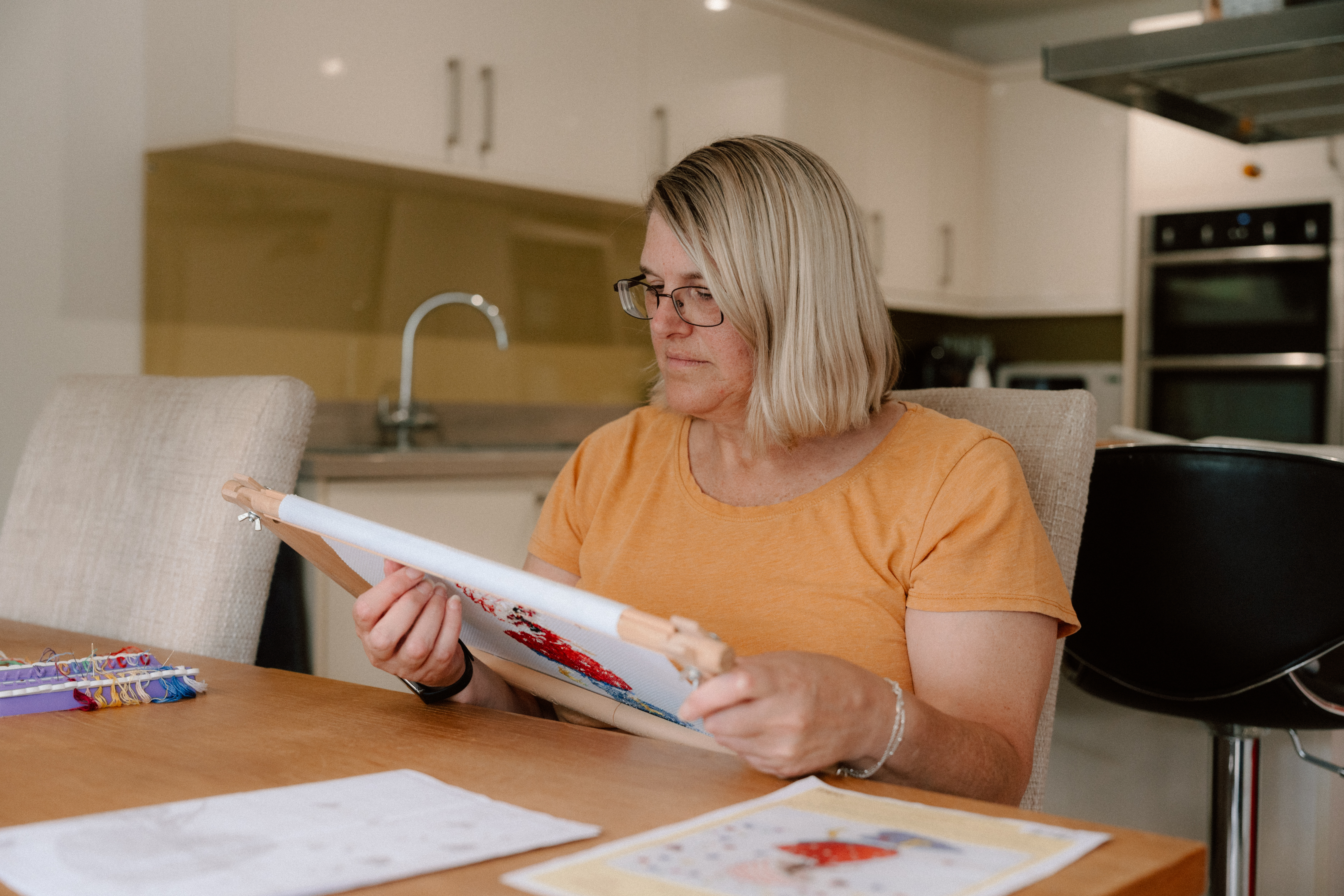 Allison Lawson does crossstich