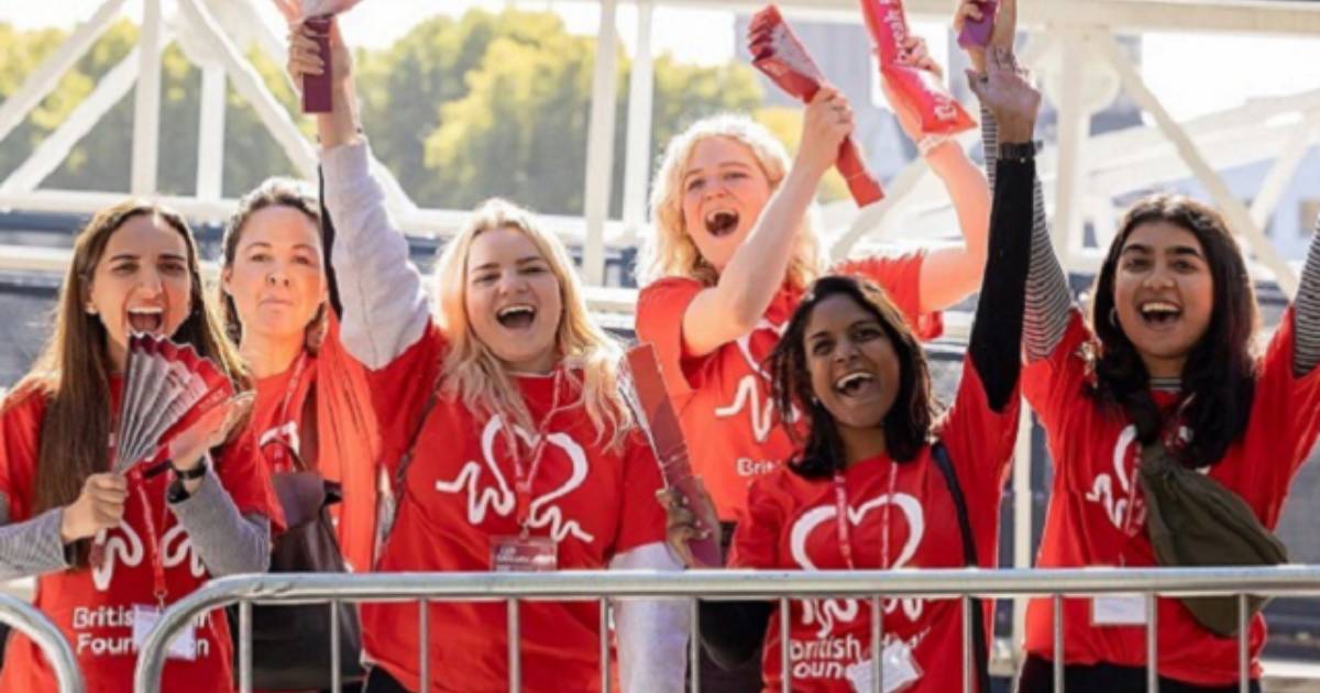 A group of BHF employees taking part in a fundraising event