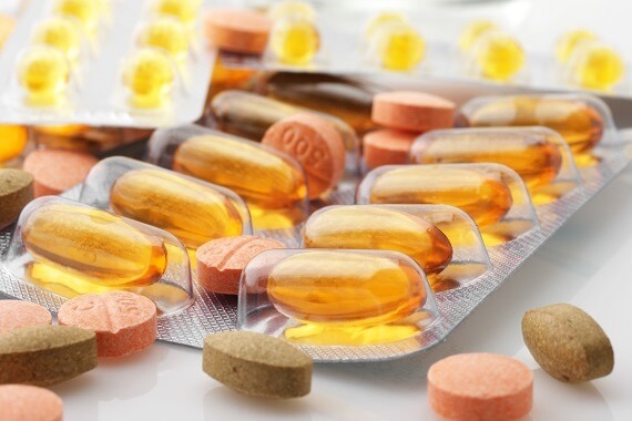 Image of fish oil capsules and tablets