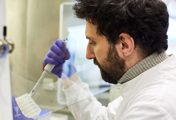 researcher in the lab