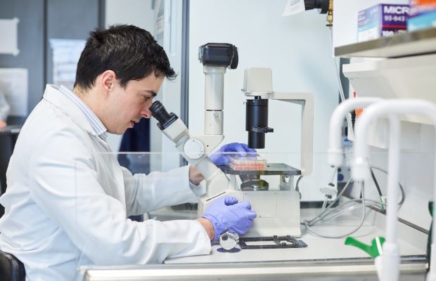 male researcher