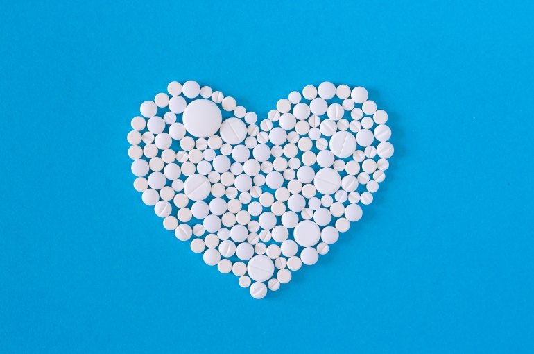heart shape pills