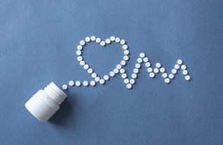 pills in shape of heart