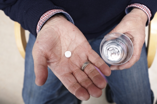 Man with medicine