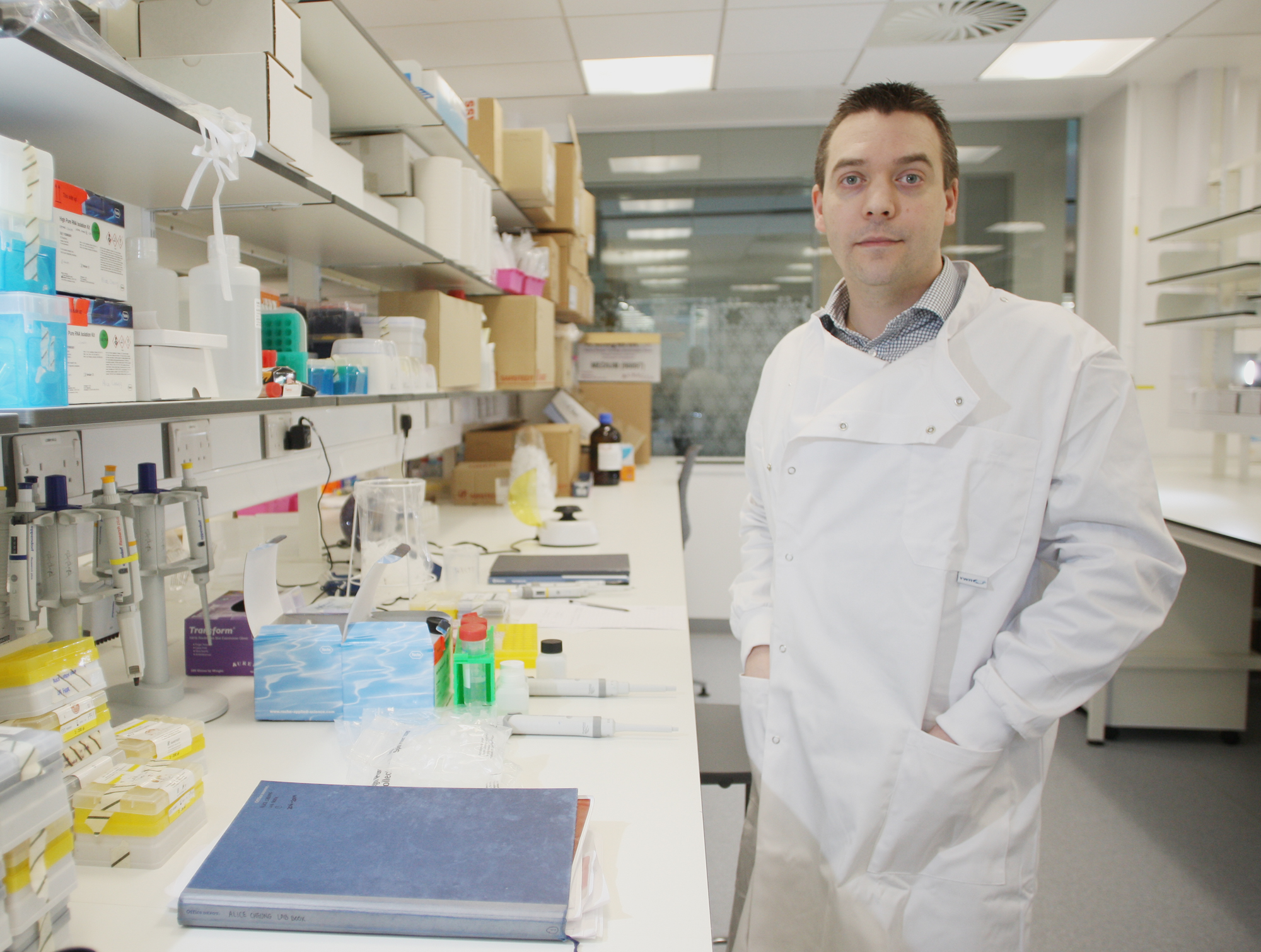 Dr Chris Watson in his lab