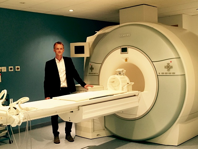 Dr Scott Semple with MRI