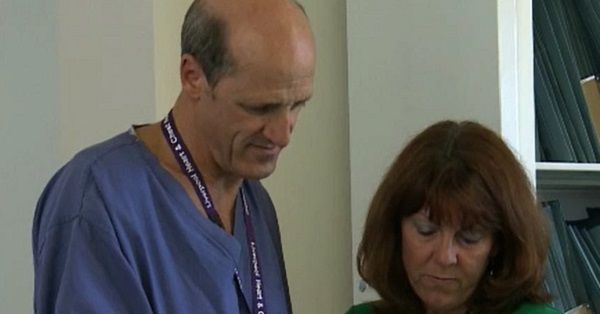 Prof Rod Stables in discussion with a colleague