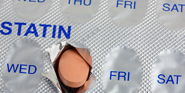 A statin in a packet marked with days of the week