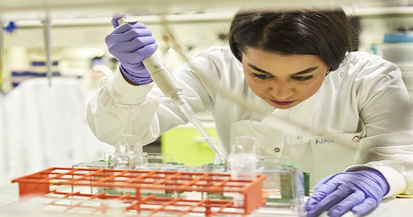 Researcher in the lab
