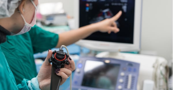 Echo scan taking place