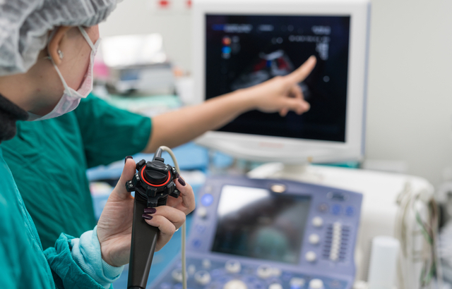 Echo scan taking place