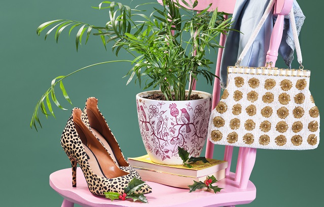 Heels and handbag from BHF shop
