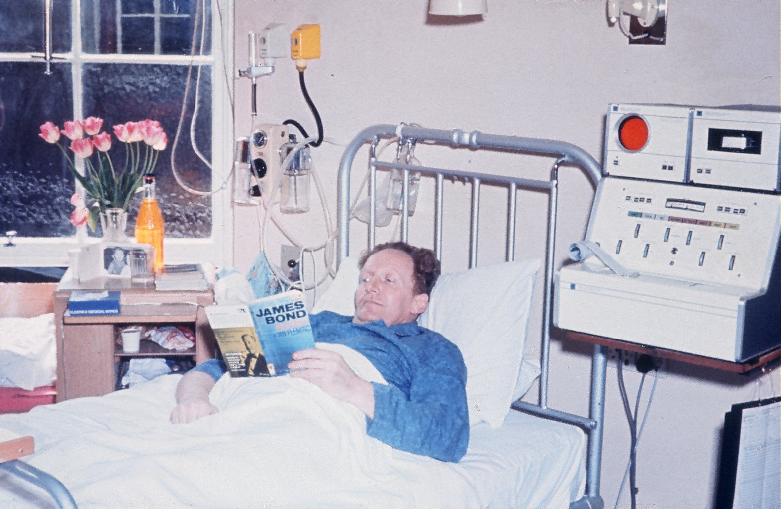 Patient in coronary care Edinburgh 1960's