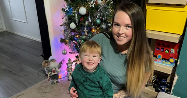 Finley with his Mum Melissa