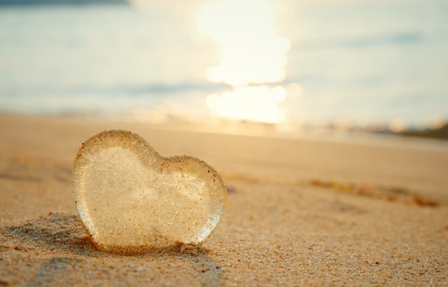 Heart in the sand