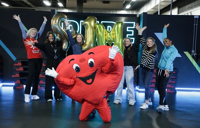 PureGym and BHF staff celebrating 