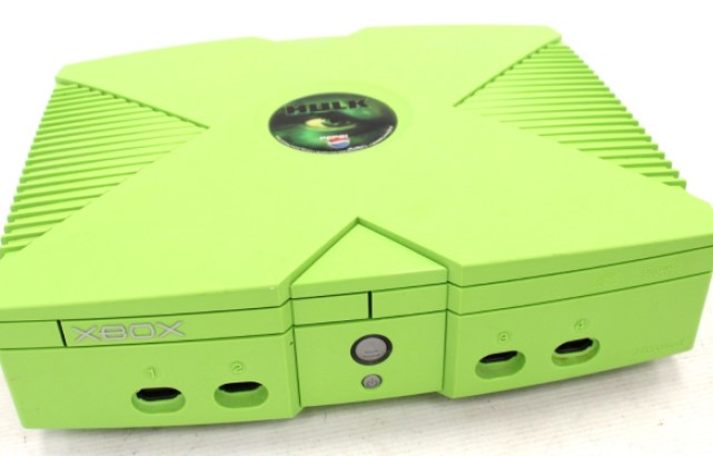 Green Hulk Xbox console