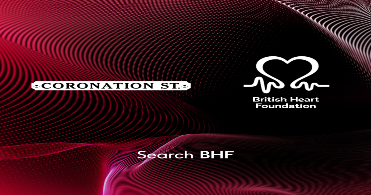 Image of Coronation Street and British Heart Foundation's logo