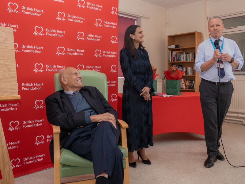 Professor Sir Magdi Yacoub, Dr Sonya Babu-Narayan and Dr Richard Grocott-Mason