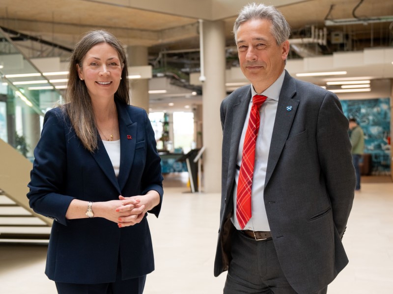 Professor Rachel Myles and Professor Dave Newby 