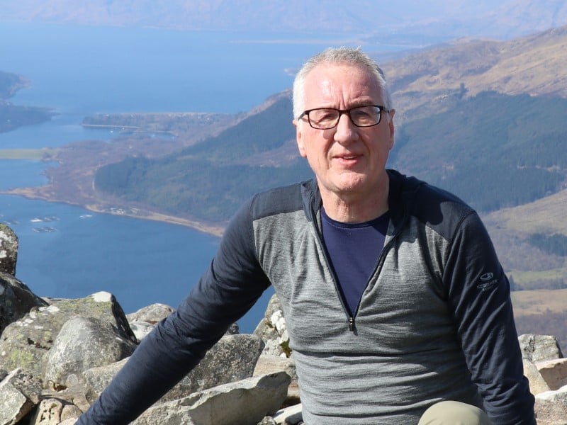 Photograph of stroke survivor Gordon Robb