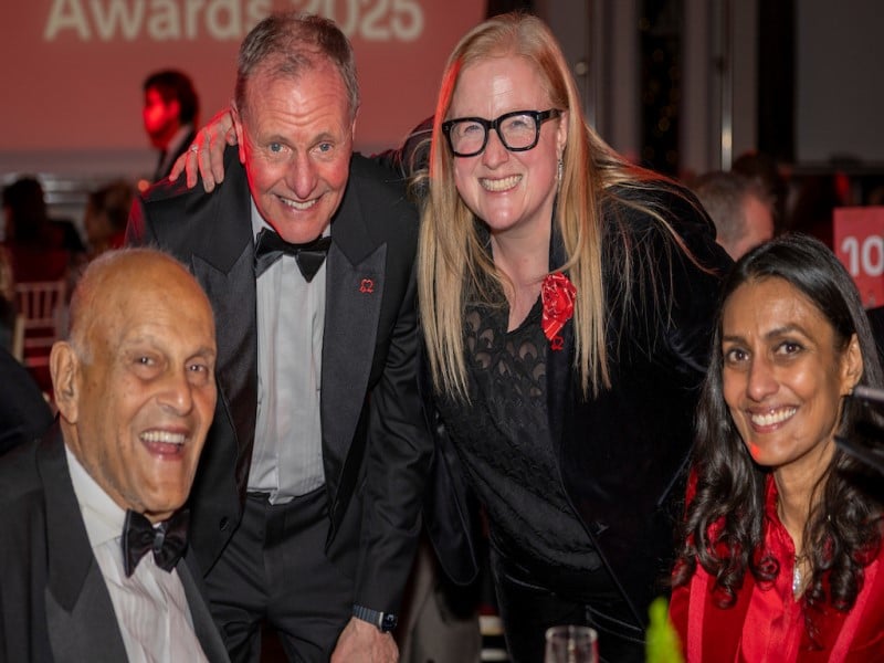 Sir Magdi, Prof Bryan Williams, Dr Charmaine Griffiths and Dr Sonya Babu-Narayan at the BHF's Heart Hero Awards