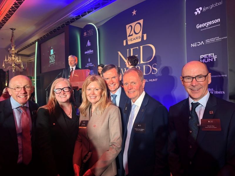 From left to right: Mark Ashton-Rigby, Charmaine Griffiths, Karen Frank, Mark Fitzpatrick, Bryan Williams and Simon Ray attending the Non-Executive Director Awards