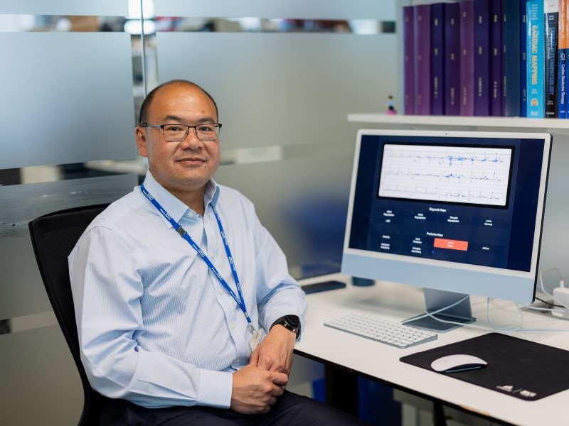 Photograph of Professor Fu Siong Ng, from Imperial College London, whose research involves AI analysis of ECGs