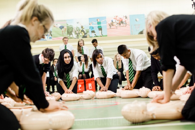 CPR training in school