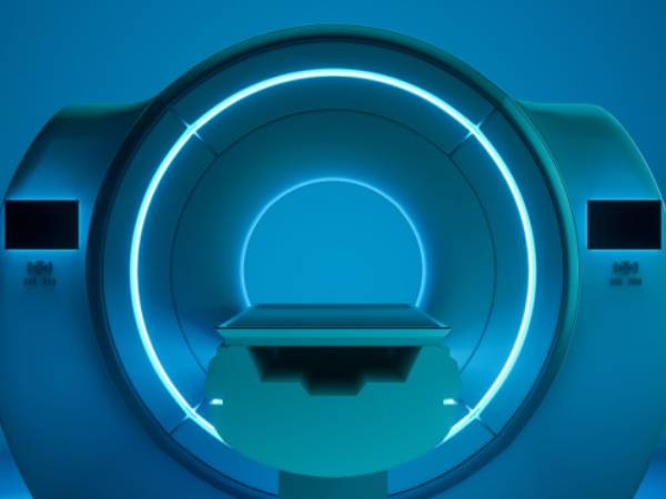 an MRI scanning machine