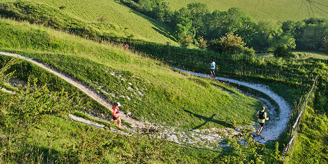 Winding country trails