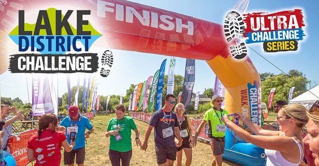 Lake District trek finish line