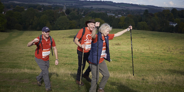 Three people taking part in the BHF Action Challenge